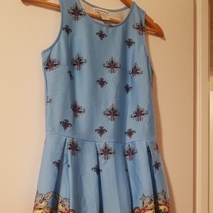 Skater dress in blues